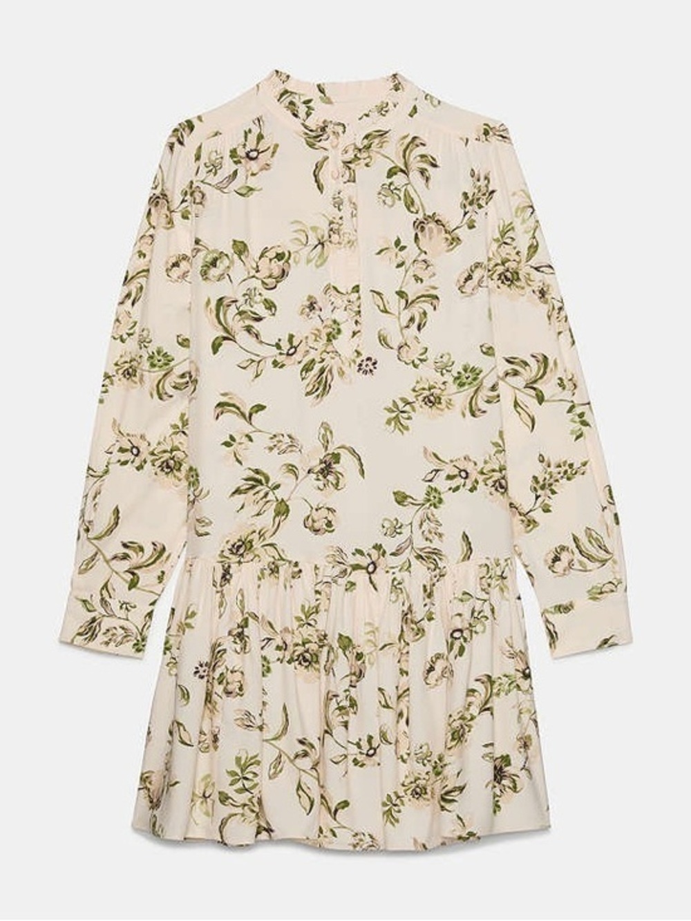 Kate Spade Gathered Flounce Shirtdress Size S